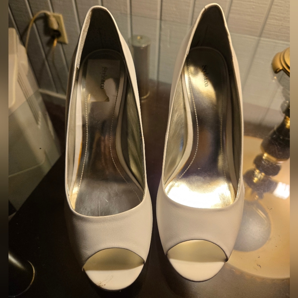 Stylish White Peep-Toe Heels by Style&Co